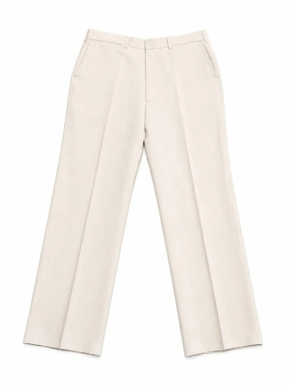 Men’s Dress Pants 34x30 Light Beige Cream Straight Leg Flat Front Slacks